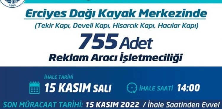 BÜYÜKŞEHİR’DEN İHALE