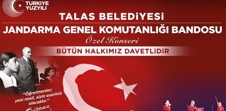 TALAS'TA JANDARMA KONSERİ HEYECANI
