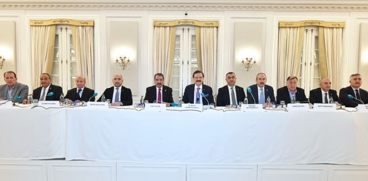 KAYSERİ ODA VE BORSA BAŞKANLARINDAN TOBB BAŞKANI HİSARCIKLIOĞLU’NA ZİYARET