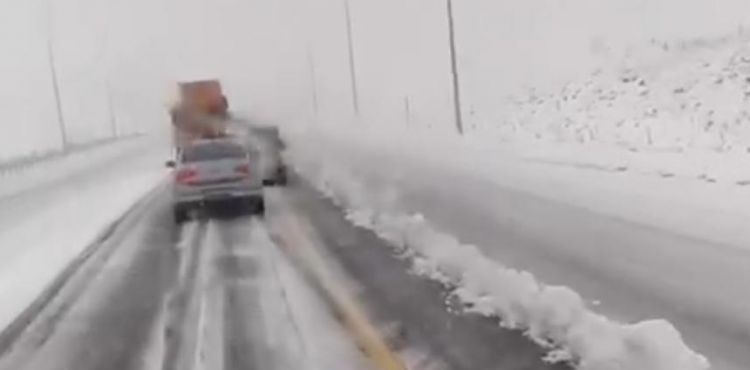 Erciyes Dağına kar yağdı