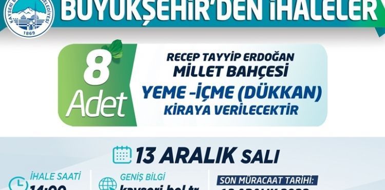 BÜYÜKŞEHİR’DEN İHALELER