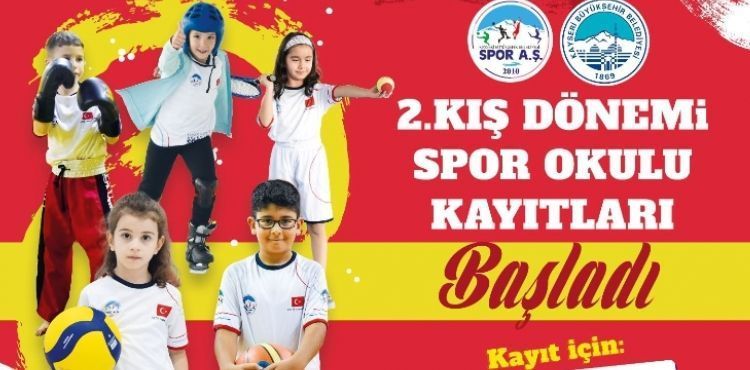 BÜYÜKŞEHİR SPOR A.Ş. 2.KIŞ DÖNEMİ SPOR OKULLARI KAYITLARI BAŞLADI