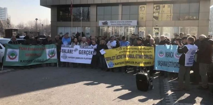 Sendikalardan yüzde 25’lik zam eylemi