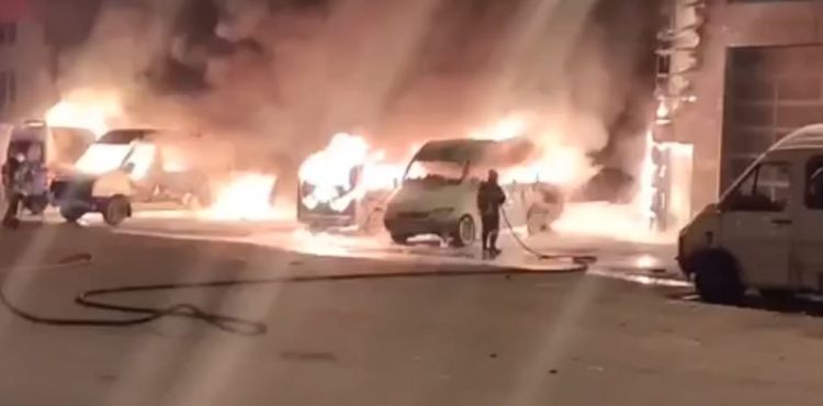 Şeker Mahallesinde iş yeri yangını