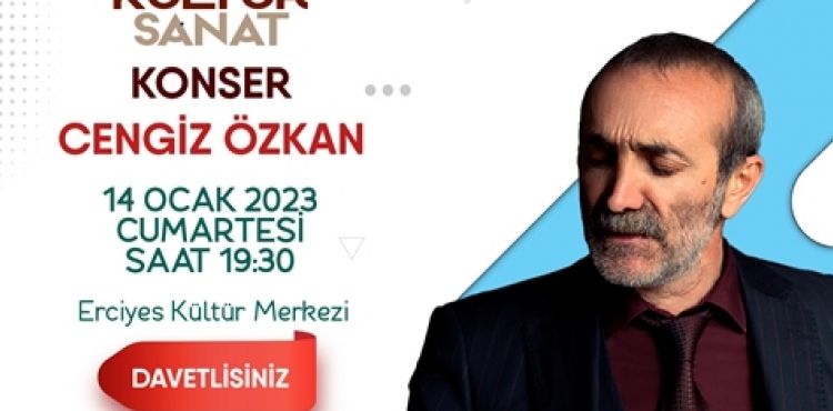 TALAS'TA CENGİZ ÖZKAN KONSERİ HEYECANI