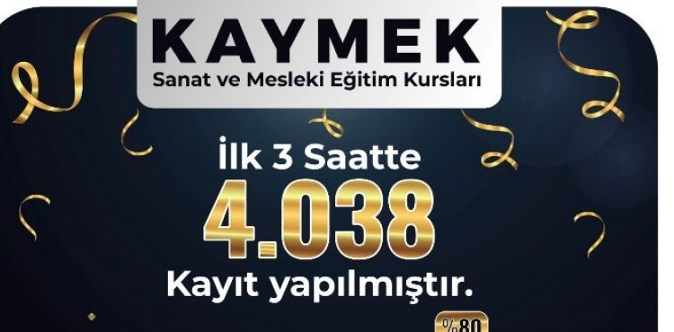 KAYMEK’İN 2’NCİ DÖNEM KURS KAYITLARINA İLK SAATLERDEN YOĞUN İLGİ