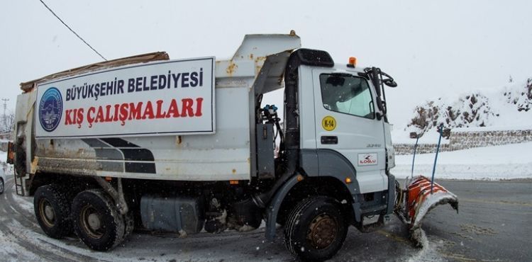 BÜYÜKŞEHİR, KARLA MÜCADELE İÇİN TEYAKKUZDA