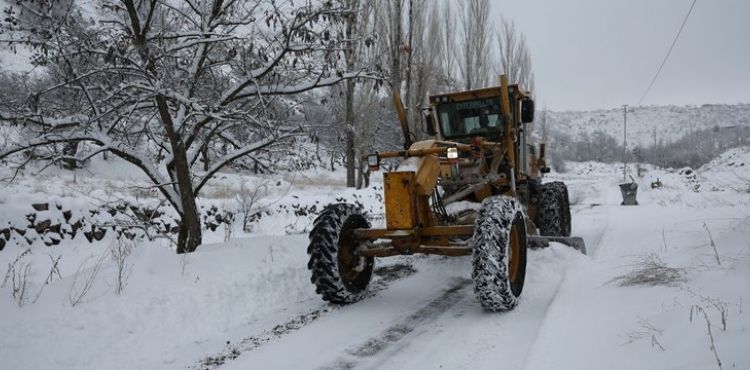 KAR YAĞIŞI İLE BİRLİKTE ÇALIŞMALAR BAŞLADI