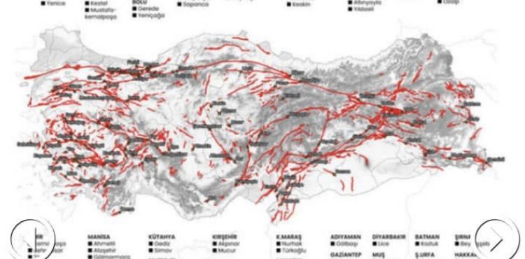 Yeşilhisar ve Talas fay hattındaki 110 ilçe arasında