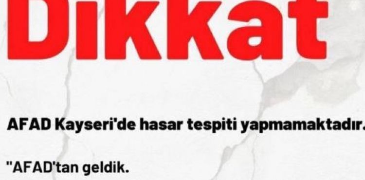 AFAD’dan, ‘binaları boşaltın’ diyenlere itibar etmeyin uyarısı