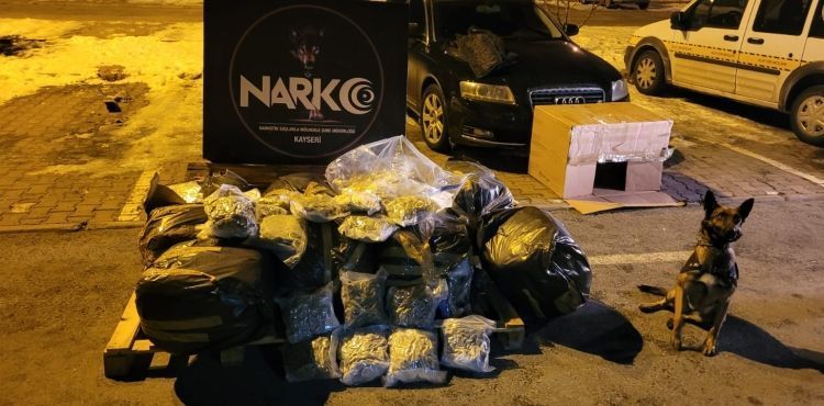 Yüklü miktarda esrar sevkiyatı yapan 2 şüpheli yakalandı