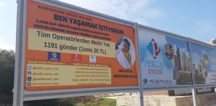 Alanya Belediyesi’nden SMA'lı Melih Eymen’e destek