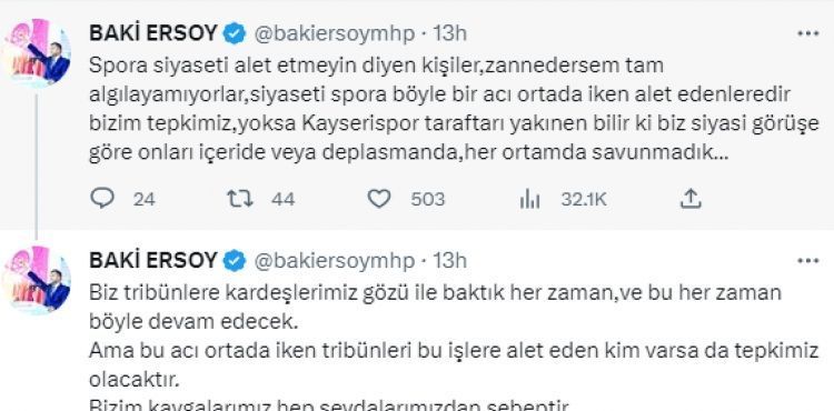 Tribünlerden hükümet aleyhine sloganlar için kim ne dedi?