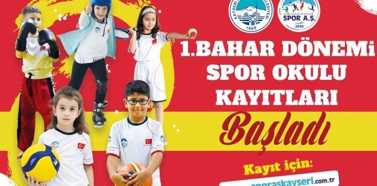 BÜYÜKŞEHİR SPOR A.Ş.’NİN BAHAR DÖNEMİ SPOR OKULLARI KAYITLARI BAŞLADI