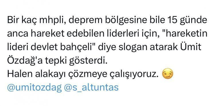 Zafer Partisi ve MHP arasında sosyal medya göndermeleri