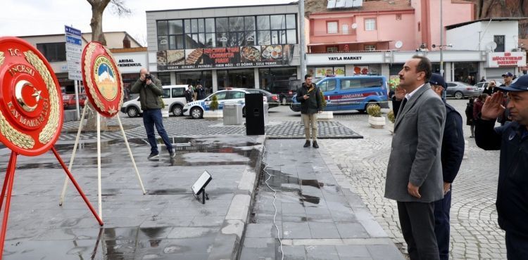 İncesu’ya yapılan yeni tören alanında ilk tören ‘Çanakkale Zaferi’