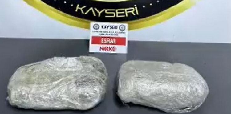 Şok operasyonda 1 kilo 150 gram uyuşturucu ele geçirildi