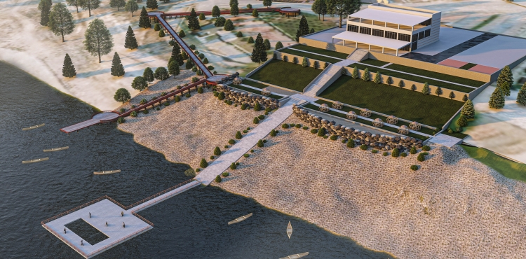 Yamula Barajında Su Sporları Merkezi inşaatı başladı