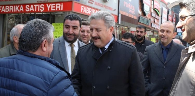 BAŞKAN PALANCIOĞLU'NDAN ESNAF ZİYARETİ