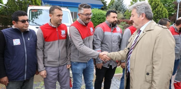 BAŞKAN PALANCIOĞLU 1 MAYIS İŞÇİ BAYRAMINI KUTLADI
