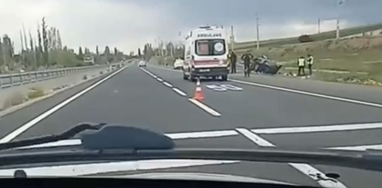 Takla atan araçta 4 yaralı