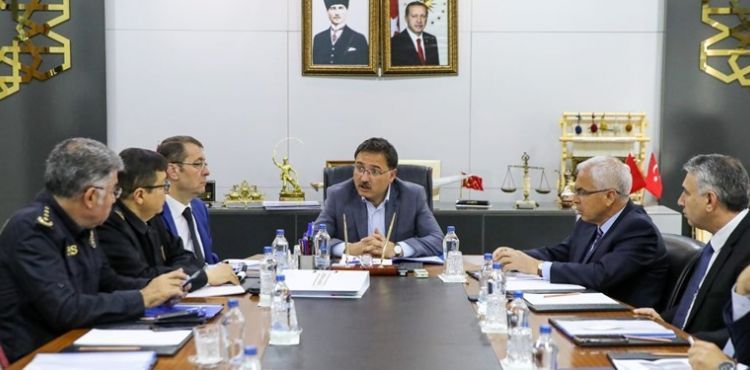 Seçim Güvenliği Toplantısı Vali Çiçek Başkanlığı’nda Yapıldı