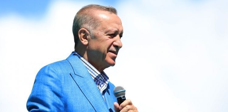 Kayseride Cumhurbakan Erdoan tm ilelerde birinci kt 