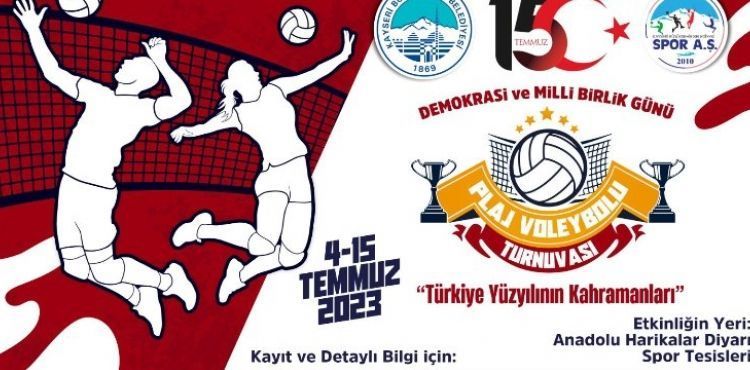BÜYÜKŞEHİR SPOR A.Ş.’DEN 15 TEMMUZ’A ÖZEL PLAJ VOLEYBOLU TURNUVASI
