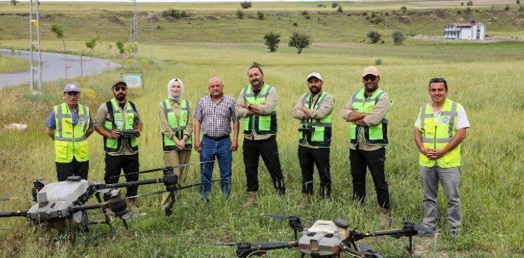 TALAS’TA DRONE İLE İLAÇLAMA DEVRİ