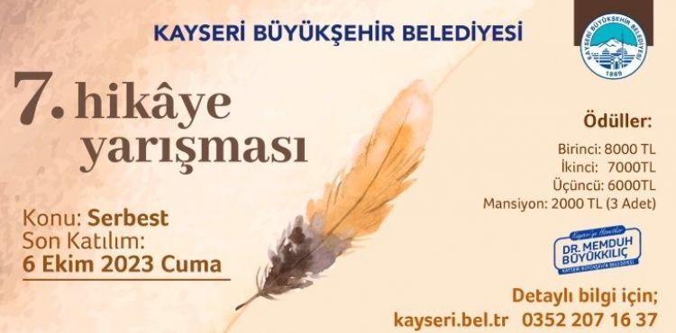 BÜYÜKŞEHİR, HİKÂYE YARIŞMASININ 7’NCİSİNİ GERÇEKLEŞTİRİYOR