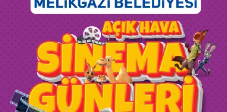 MELİKGAZİ AÇIK HAVA SİNEMASI İLE YAZ AKŞAMLARINI KEYFE DÖNÜŞTÜRÜYOR