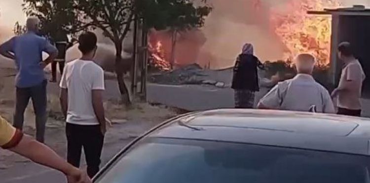 Eskişehir Bağları’nda çalılık alanda yangın çıktı