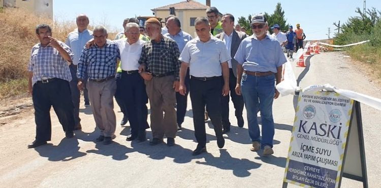 BÜYÜKKILIÇ, YEMLİHA’DA KASKİ’NİN İÇME SUYU PROJESİ’Nİ YERİNDE İNCELEDİ