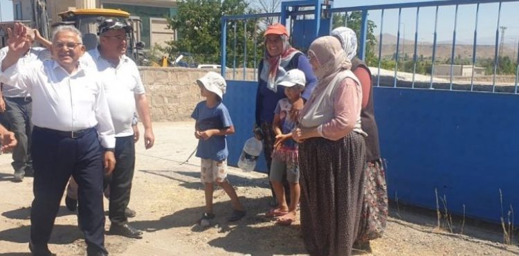 Büyükkılıç, Yemliha’da KASKİ’nin İçme Suyu Projesi’ni Yerinde İnceledi