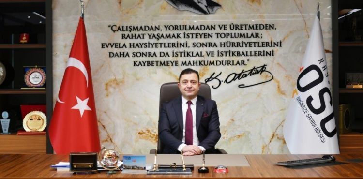 Kayseri OSB Başkanı Yalçın'dan 30 Ağustos Zafer Bayramı Kutlama Mesajı
