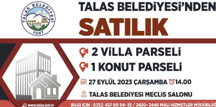 TALAS'TA YENİ YATIRIM FIRSATINDA GERİ SAYIM
