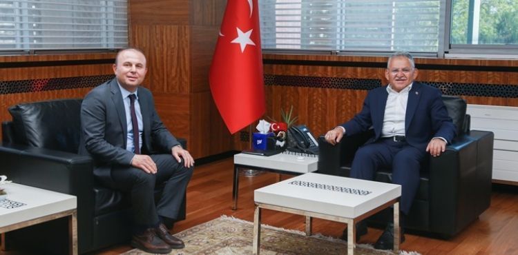 İL TARIM VE ORMAN MÜDÜRÜ OLARAK ATANAN SAKLAV’DAN BAŞKAN BÜYÜKKILIÇ’A ZİYARET