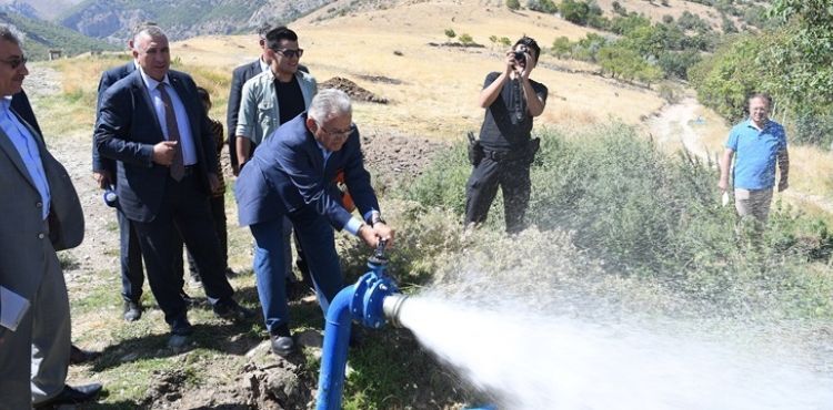 BAŞKAN BÜYÜKKILIÇ, 6 MİLYON TL’LİK SULAMA TESİSİNİ YERİNDE İNCELEDİ