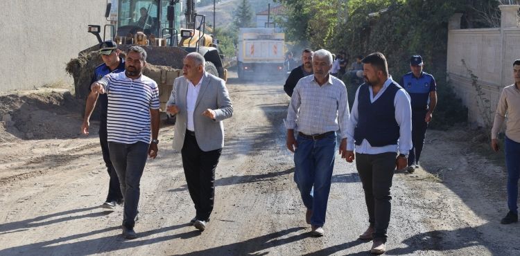 Yahyalı’da cezaevi yol genişletme ve çevre düzenleme çalışmaları devam ediyor