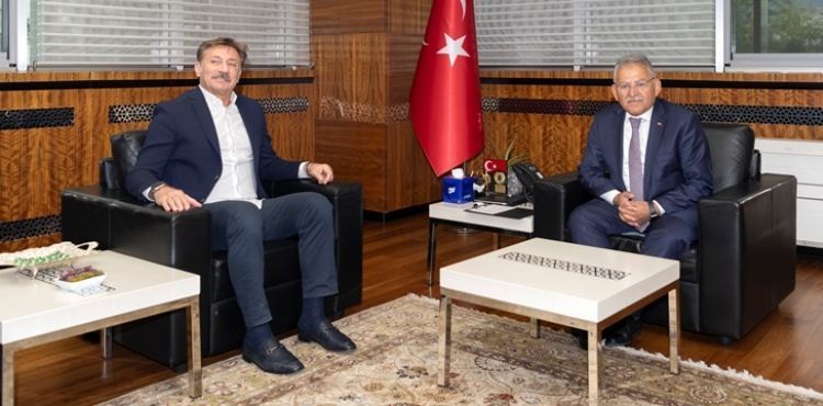 BAŞKAN BÜYÜKKILIÇ, BAHÇELİEVLER BELEDİYE BAŞKANI BAHADIR’I AĞIRLADI