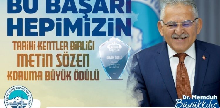 TARİHİNE SAHİP ÇIKAN BÜYÜKŞEHİR’İN 2 PROJE, 8 UYGULAMASINA “BÜYÜK” ÖDÜL