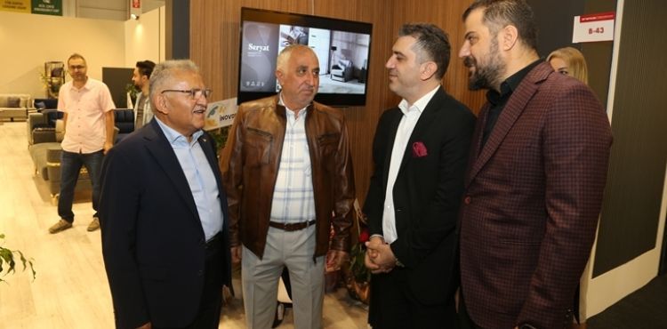 BAŞKAN BÜYÜKKILIÇ, ANADOLU MOBİLYA FUARI’NI ZİYARET ETTİ