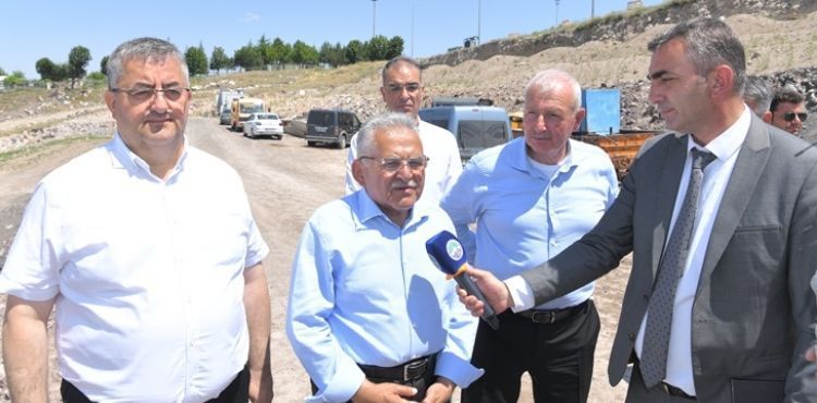 BAŞKAN BÜYÜKKILIÇ, YENİ MEZARLIK YAPIM ÇALIŞMALARINI İNCELEDİ