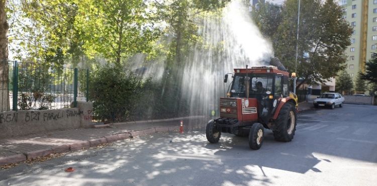 TALAS’TA OKUL ÇEVRELERİNDE HAŞERAT İLAÇLAMASI