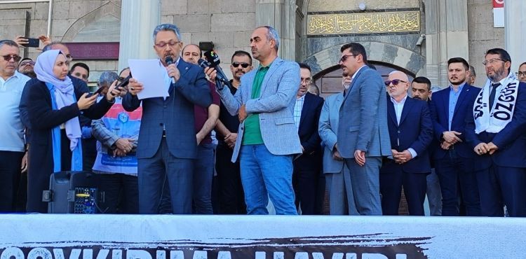 Memur-Sen Kayseri Temsilcisi Aslantürk: “Filistin’de can pazarı kurulmuş, Gazze’de insanlık ölüyor”