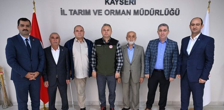 GÖNÜLLÜ KURULUŞLARDAN İL TARIM VE ORMAN MÜDÜRLÜĞÜ VE TOPRAK MAHSÜLLERİ OFİSİNE ZİYARET
