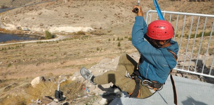 İncesu Zipline’de denemeler başladı