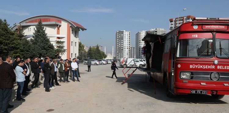 KASKİ PERSONELİNE YANGIN EĞİTİMİ