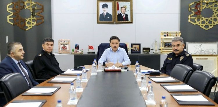 Şehrin huzur ve güvenliğini arttırmak adına asayiş toplantısı yapıldı