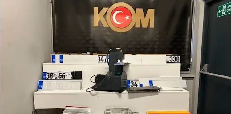 Sahte plaka basan 1 şüpheli yakalandı